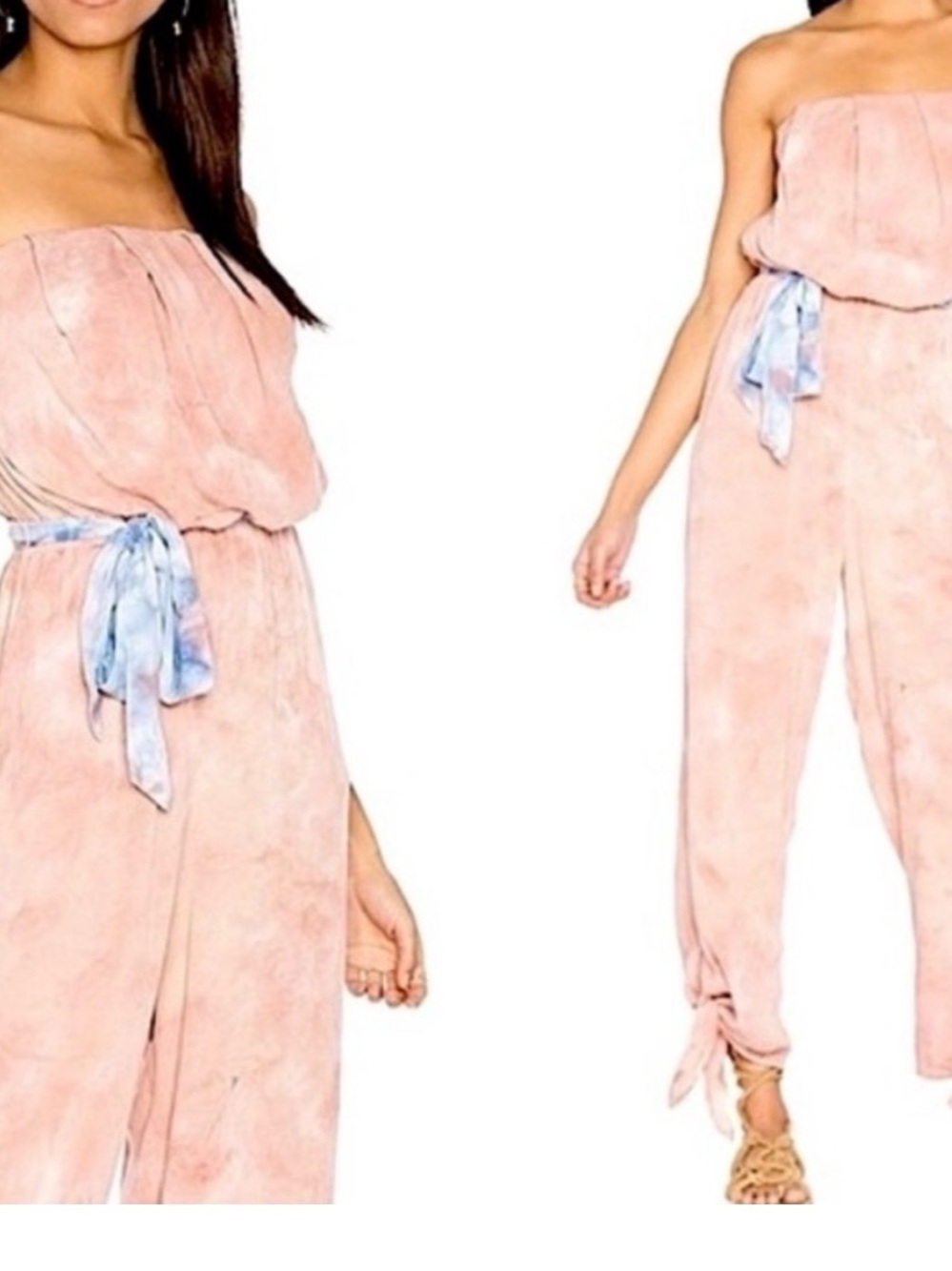 Free People Beach Strapless Just Float Jumpsuit Size XS